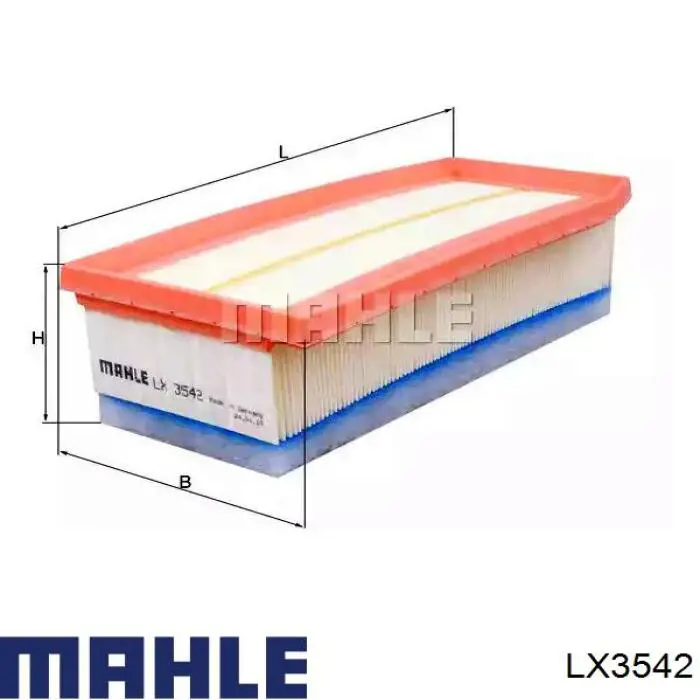 LX3542 Mahle Original воздушный фильтр