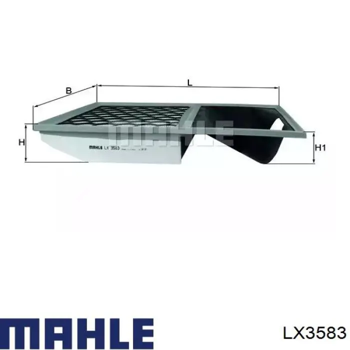 Воздушный фильтр LX3583 Mahle Original