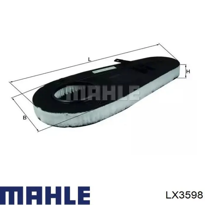 LX3598 Mahle Original воздушный фильтр