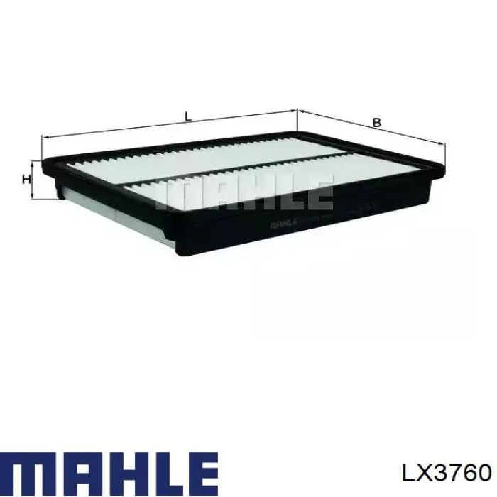 Воздушный фильтр LX3760 Mahle Original