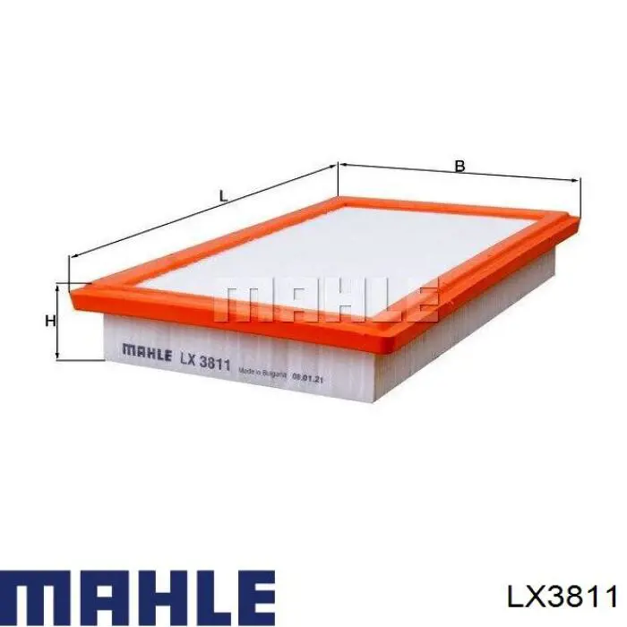 LX3811 Mahle Original воздушный фильтр