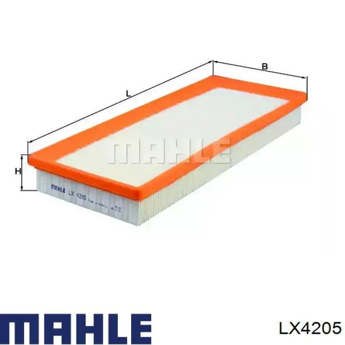 Воздушный фильтр LX4205 Mahle Original