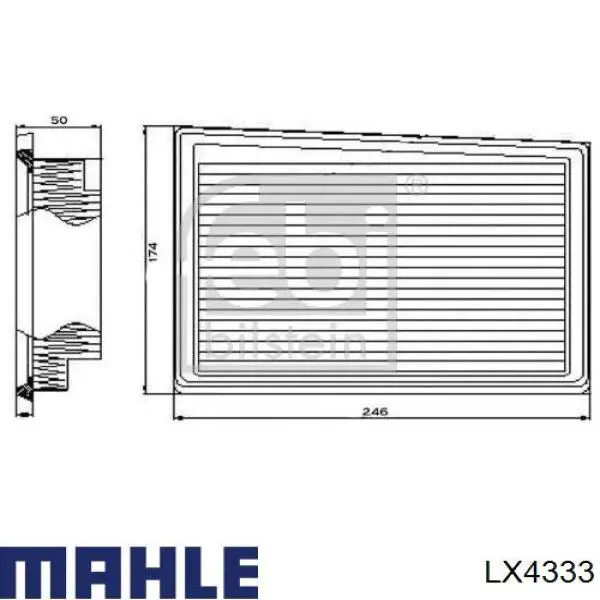 LX4333 Mahle Original filtro de ar