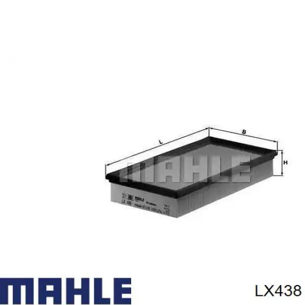 LX438 Mahle Original воздушный фильтр