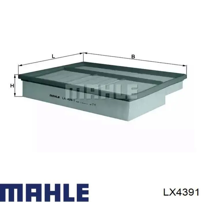 Элемент воздушного фильтра Mahle Original LX4391 цена, от 11.39 USD