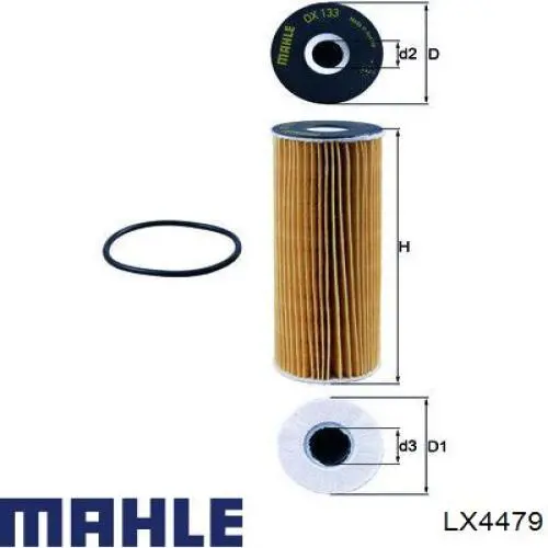 LX4479 Mahle Original filtro de ar