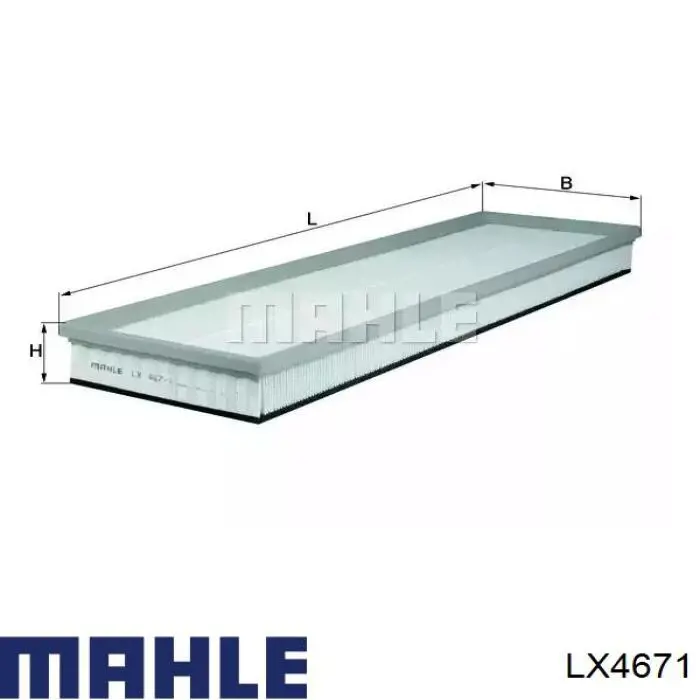 LX4671 Mahle Original воздушный фильтр