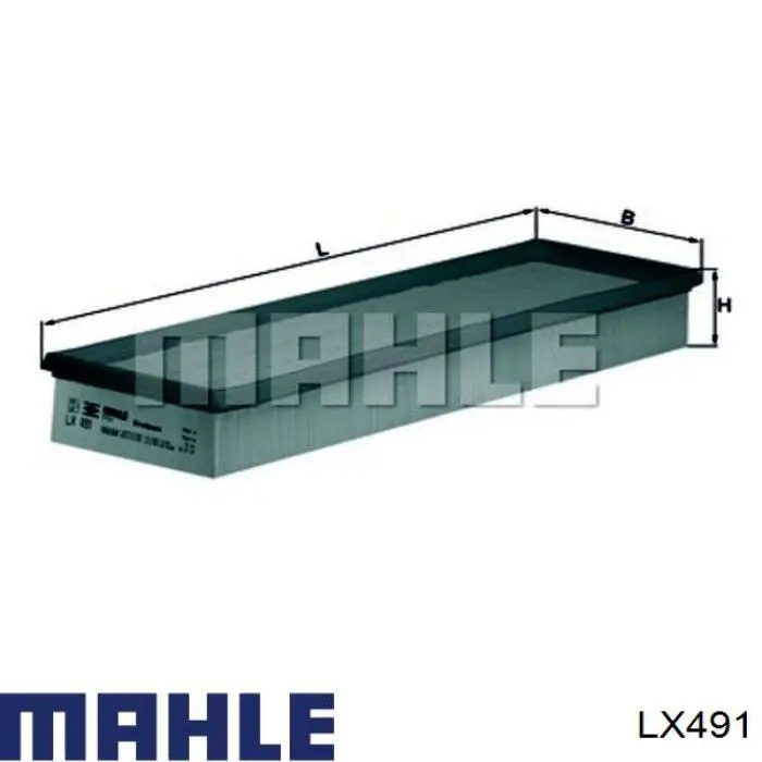 Воздушный фильтр LX491 Mahle Original