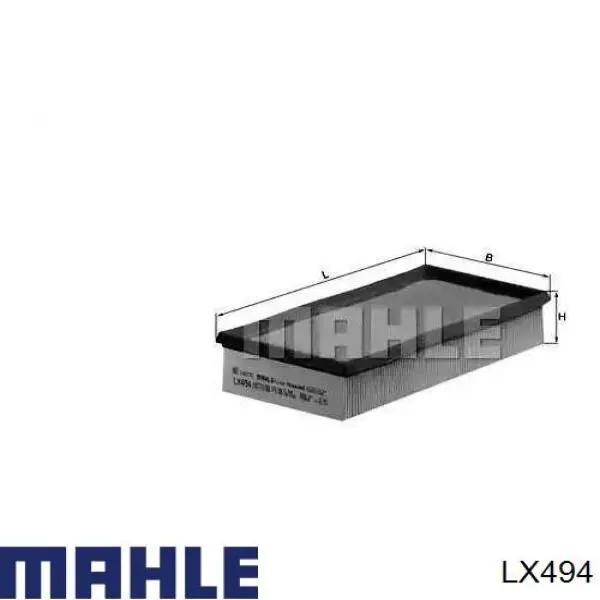LX494 Mahle Original воздушный фильтр