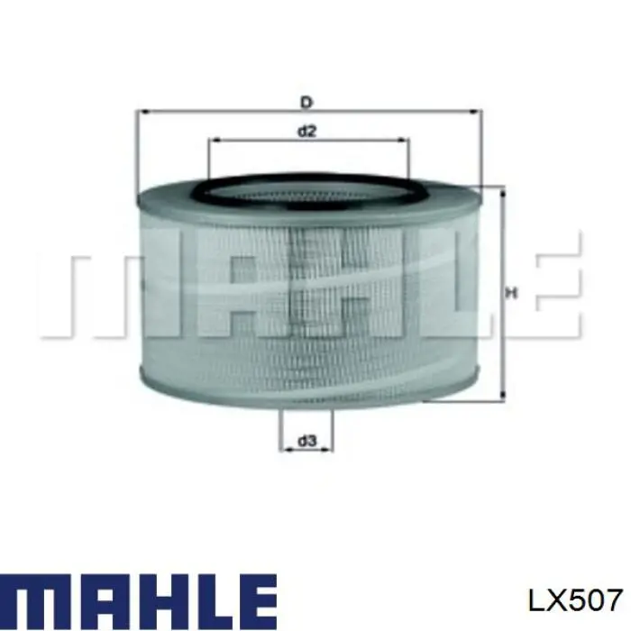 LX507 Mahle Original воздушный фильтр