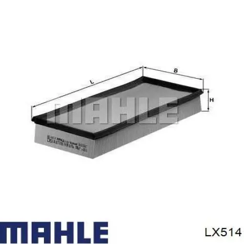 LX514 Mahle Original воздушный фильтр