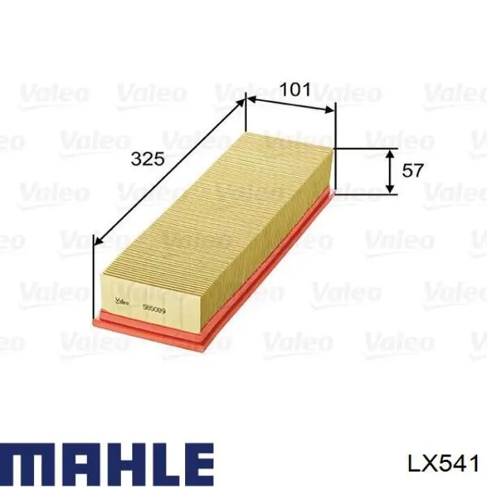 Купить LX541 Mahle Original Автомобильный фильтр воздуха