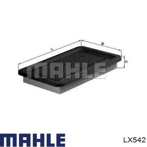 Воздушный фильтр LX542 Mahle Original