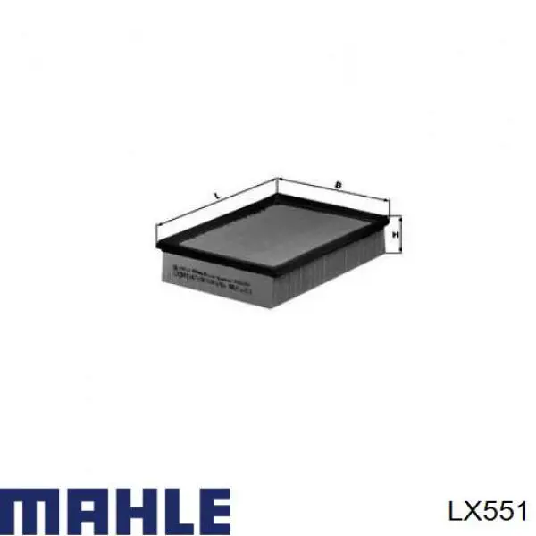 LX551 Mahle Original воздушный фильтр