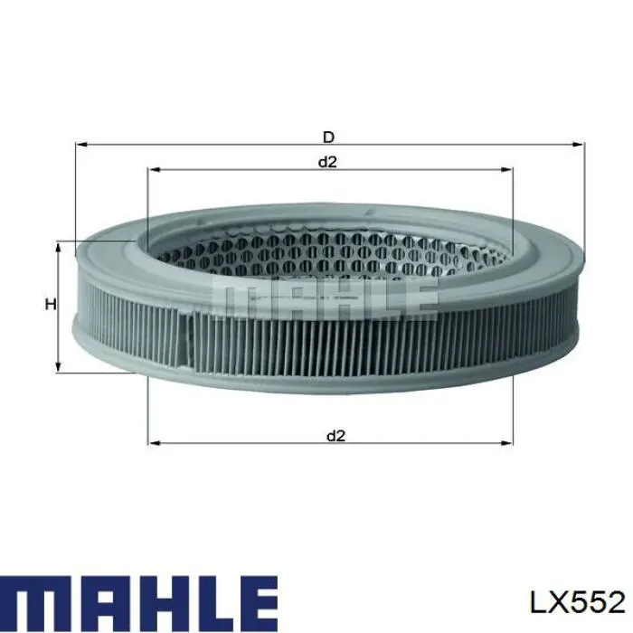 LX552 Mahle Original воздушный фильтр