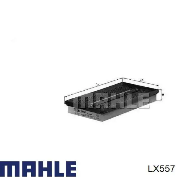 Воздушный фильтр LX557 Mahle Original