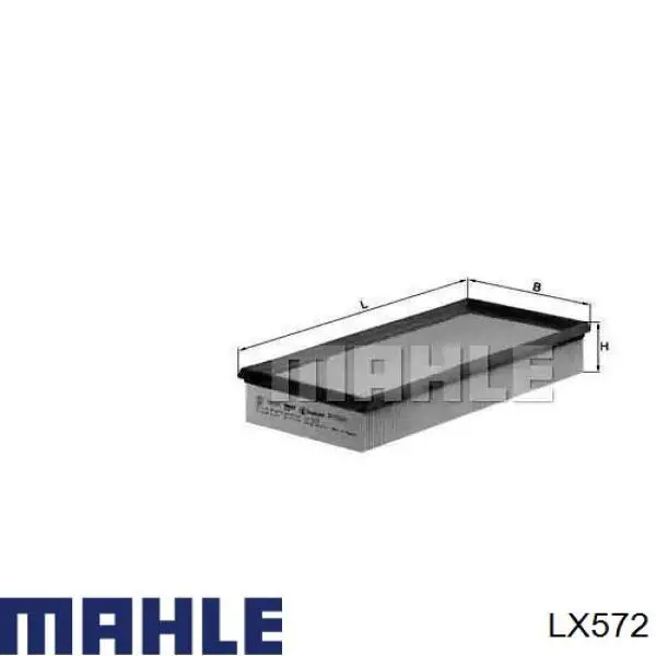 LX572 Mahle Original воздушный фильтр