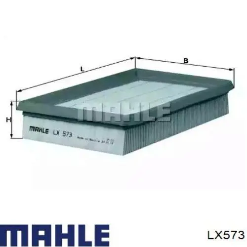 Воздушный фильтр LX573 Mahle Original