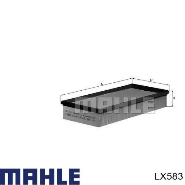 LX583 Mahle Original воздушный фильтр