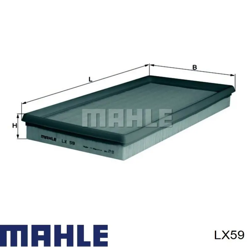 Воздушный фильтр LX59 Mahle Original