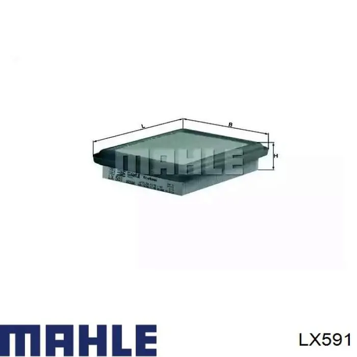Элемент воздушного фильтра Mahle Original LX591 цена, от 5.88 USD