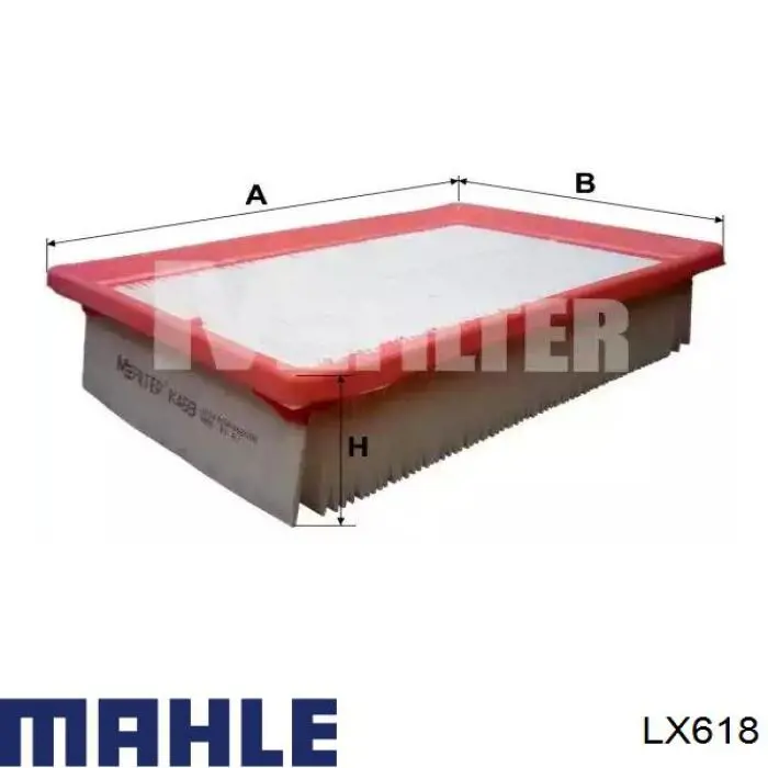 Фільтр повітряний LX618 Mahle Original