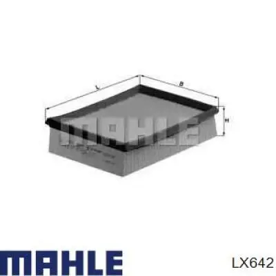 Воздушный фильтр LX642 Mahle Original