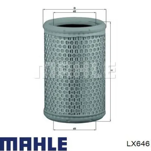 LX646 Mahle Original воздушный фильтр