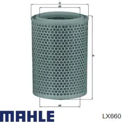 Воздушный фильтр LX660 Mahle Original