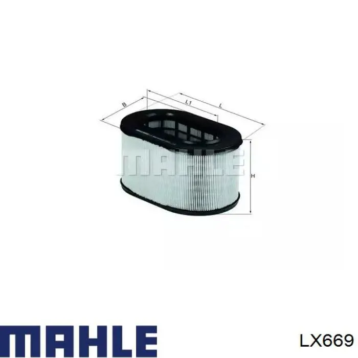 LX669 Mahle Original воздушный фильтр