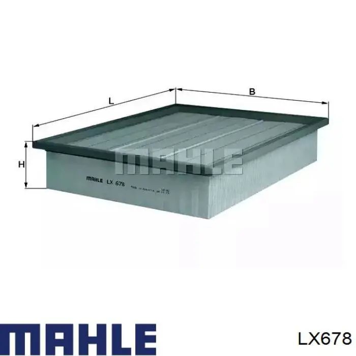 LX 678 Mahle Original воздушный фильтр