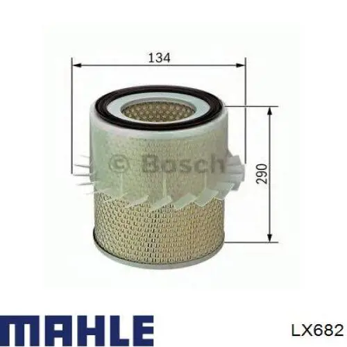 LX682 Mahle Original Воздушный фильтр двигателя