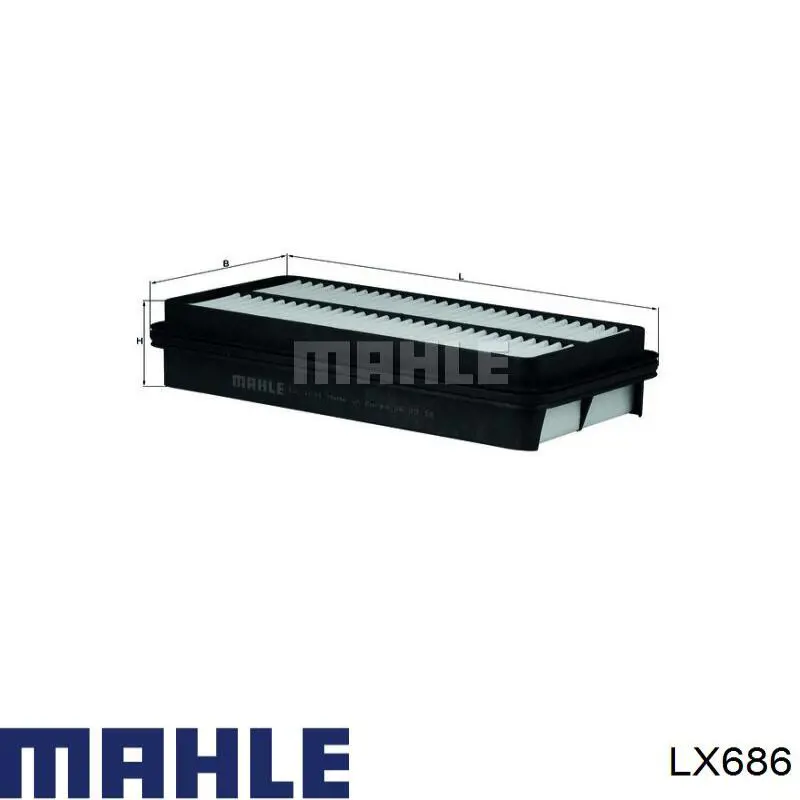Элемент воздушного фильтра Mahle Original LX686 цена, от 5.83 USD
