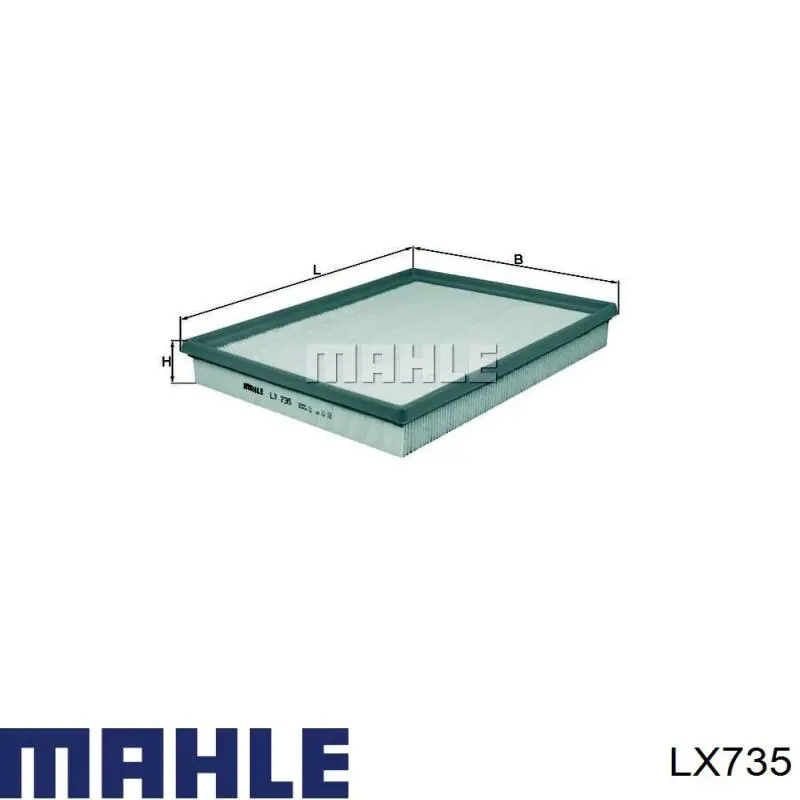 Купить LX735 Mahle Original Автомобильный фильтр воздуха