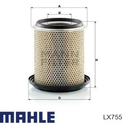 LX755 Mahle Original воздушный фильтр