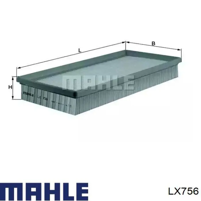 LX756 Mahle Original воздушный фильтр