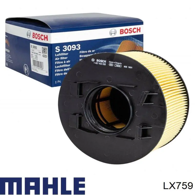 Воздушный фильтр LX759 Mahle Original
