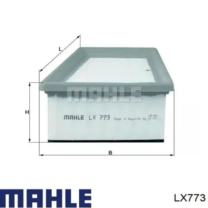 LX773 Mahle Original воздушный фильтр
