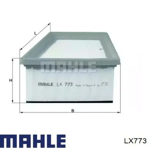 Купить LX773 Mahle Original Автомобильный фильтр воздуха