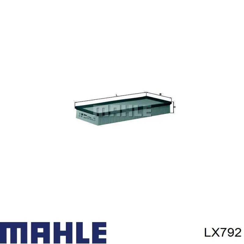 Воздушный фильтр LX792 Mahle Original