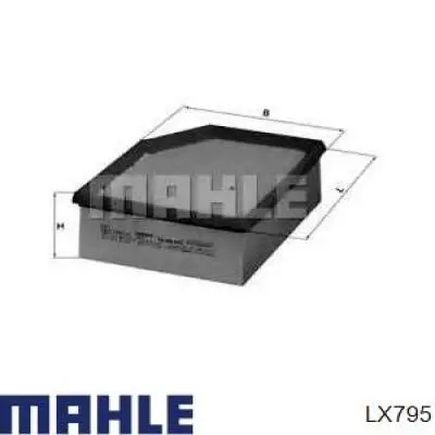 LX795 Mahle Original воздушный фильтр