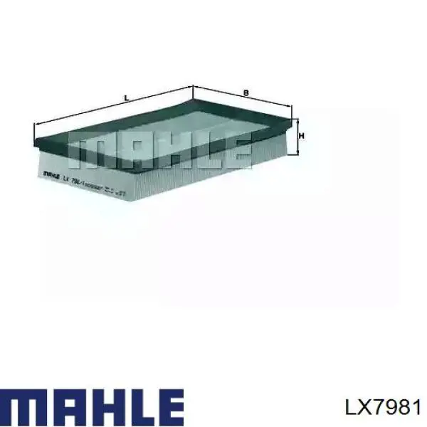 LX7981 Mahle Original воздушный фильтр