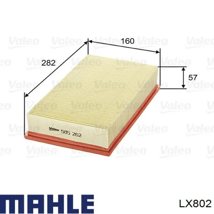Filtro de aire LX802 Mahle Original