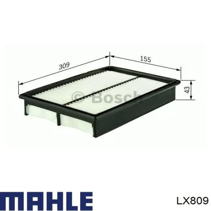 Купить LX809 Mahle Original Автомобильный фильтр воздуха