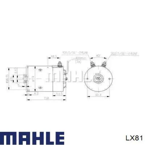LX81 Mahle Original воздушный фильтр
