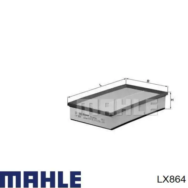 Фильтр воздушный MAHLE LX864