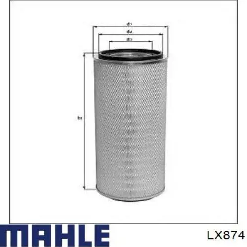Элемент воздушного фильтра Mahle Original LX874 цена, от 12.09 USD