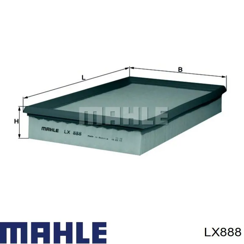 LX888 Mahle Original Воздушный фильтр двигателя