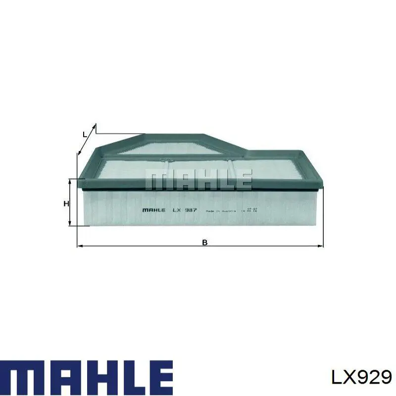 LX929 Mahle Original Воздушный фильтр двигателя
