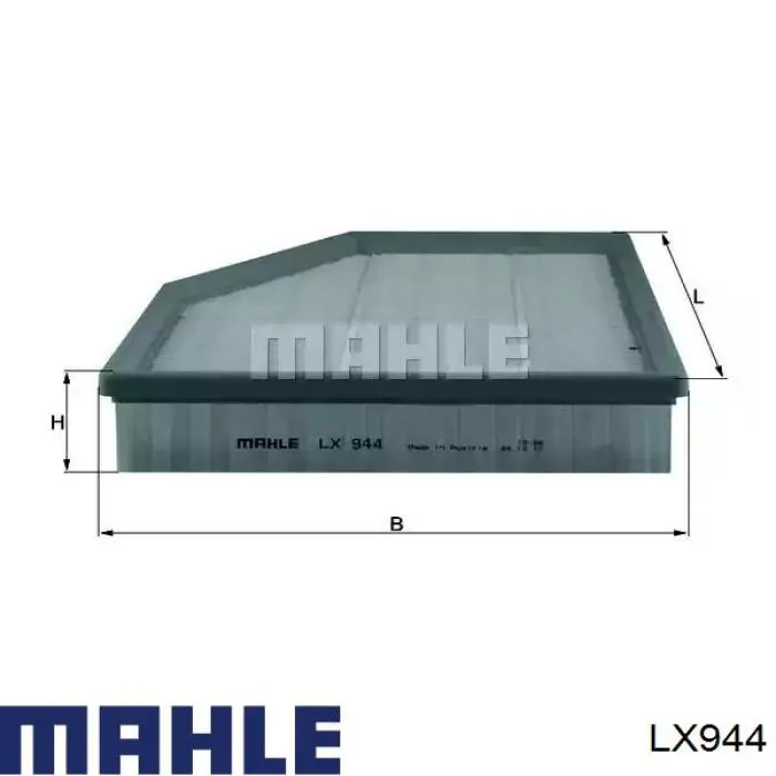 Воздушный фильтр LX944 Mahle Original